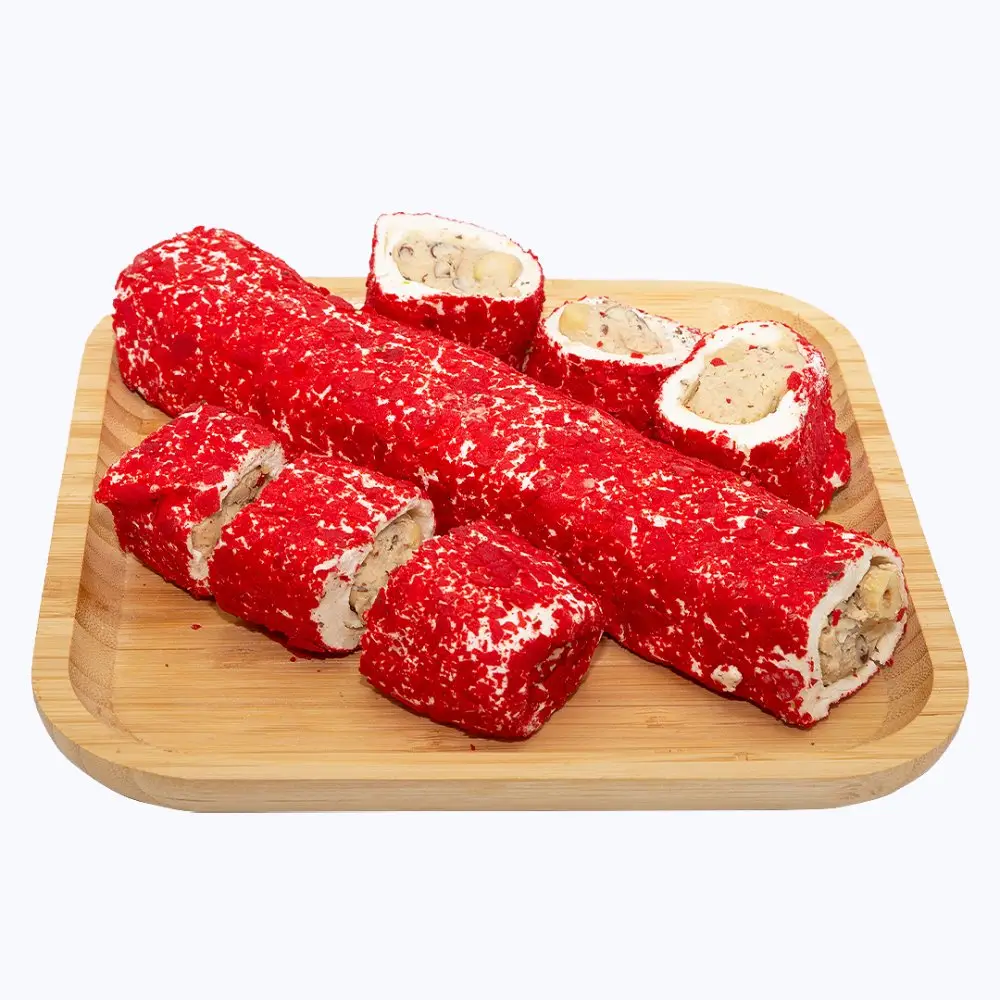 Çilek Aromalı Fındıklı Kremalı Dolgu Lokum