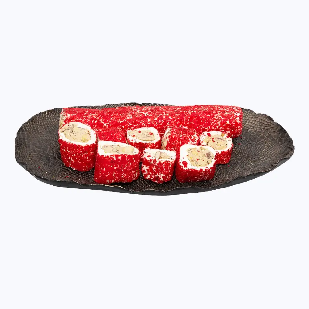 Çilek Aromalı Fındıklı Kremalı Dolgu Lokum